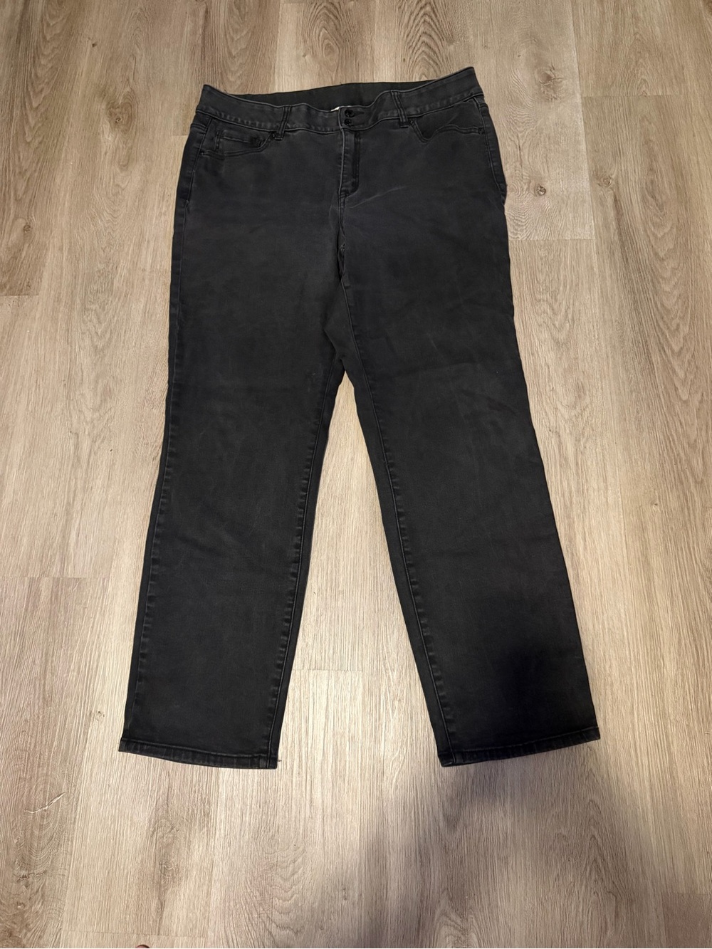 Lane Bryant Black Straight Leg Jeans